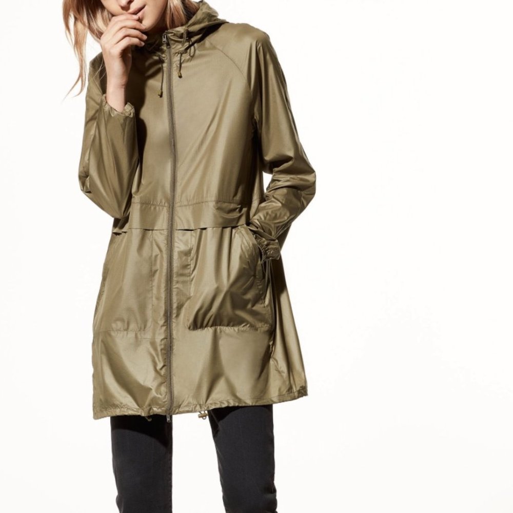 Aritzia Olive Green Windbreaker Jacket